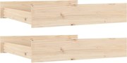 vidaXL Sertare pentru pat, 2 buc., lemn masiv de pin