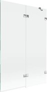 Mexen Lunar paravan de cadă cu 2 panouri, dreapta, 120 x 150 cm, transparent, crom - 897-120-100-01-00-P