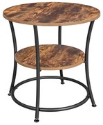 Masuta de cafea TAYLOR Ø 55 cm, rustic maro