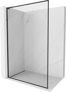 Mexen Kioto-F L panou de duș Walk-in cu ramă 100 x 202 cm, transparent 8 mm, negru - 800-100-174-70-00