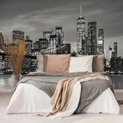 Fototapet pod în Brooklyn înalb-negru