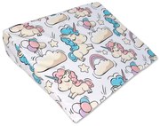 Perna antireflux cu husa bumbac detasabila 30x38 cm Kidizi Beige Unicorn