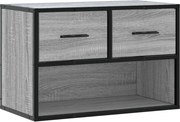 vidaXL Dulap TV, gri sonoma, 60x31x39,5 cm, lemn prelucrat și metal