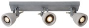 Lucide 05910/15/36 - Lampa spot LED CONCRI-LED 3xGU10/5W/230V gri