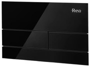Clapeta pentru rezervor incastrat K011A-Q Rea T Black Glass
