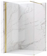 Paravan de dus Rea Flexi Transparent / Gold 100