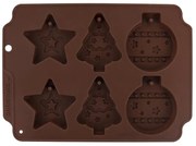 Formă din silicon pentru turtă dulce CRĂCIUN, maro