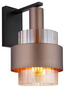 Aplica de perete, Sticla Chihlimbar, Metal Bronz, MILLEY 15560WA GL