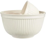 Set 3 boluri ceramice MYNTE BUTTER CREAM, smetanove