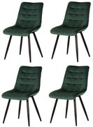Set de scaune de sufragerie CT-384 GRN4, 4 buc.