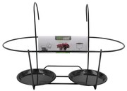 Suport metalic dublu ghiveci flori 39x26 cm