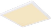 Plafoniera LED design slim Sapana alb 42x42cm