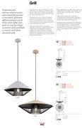 Redo 01-3005 - Lustră suspendată pe cablu GRILL 1xE27/42W/230V Ø 39,6 cm negru/maro