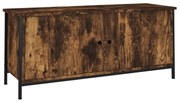 vidaXL Comodă TV cu uși, stejar fumuriu, 102x35x45 cm, lemn prelucrat