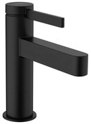 Baterie lavoar monocomanda Hansgrohe Finoris 100 cu ventil Pop-Up negru