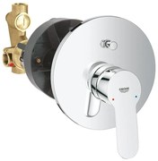 Baterie cada - dus incastrata Grohe BauEdge cu corp incastrat crom lucios