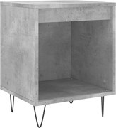 vidaXL Noptieră, gri beton, 40x35x50 cm, lemn compozit