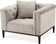 Fotoliu elegant design LUX Cesare, pebble grey 111012 HZ