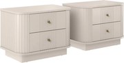 Set noptiere Vesper 56 cm - cașmir / mânere aurii