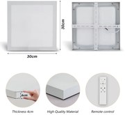 Brilagi-LED Lampă de baie dimabilă FRAME SMART LED/24W/230V IP44 alb + telecomandă