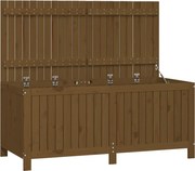 vidaXL Cutie depozitare grădină, maro miere, 147x68x64 cm, lemn pin