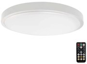 LED plafonieră baie cu senzor LED/24W/230V IP44 6500K Ø 35 cm + telecomandă