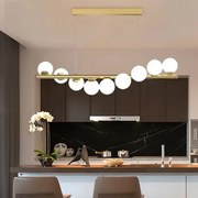 Lustra LED Pendul Elit's Imala, 9Abajururi, bec G9 Gold