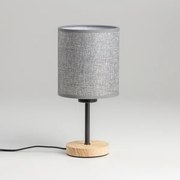 Lampă de masă Brilagi NUBILA WOOD 1xE27/25W/230V stejar/gri