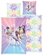 Lenjerie de pat din bumbac Herding UnicornAcademy, 135 x 200 cm, 80 x 80 cm, 135 x 200 cm, 80 x 80 cm