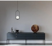 Lustră pe cablu LUPUS 1xG9/25W/230V ITALUX PND-3965-1-BK