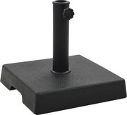 vidaXL Suport umbrelă de soare, negru, 8 kg, polirășină, pătrat