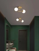 Lustra Zelma, 2 globuri, Auriu