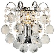 Aplică de cristal Brilagi CRYSTAL 1xE14/60W/230V crom lucios