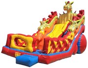 Castel gonflabil cu dragon 12x4x7m