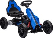 HOMCOM Kart Mașină Electrică pentru Copii 12V 3-8 Ani Viteză 3-5 km/h și Centură de Siguranță 100x58x58,5cm Albastru | Aosom Romania