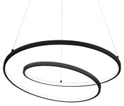 Lustra LED suspendata design modern circular Oz sp d80 dali neagra