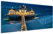 Tablou - hotel pe plajă (120x50 cm)