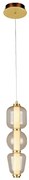 Lustra, Pendul design modern LED DECO auriu/ sampanie