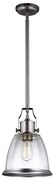 Lustră pe tijă Feiss FE-HOBSON-P-M-SN HOBSON 1xE27/60W/230V argintiu