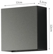 Brilagi - Aplică LED de exterior DOUBLERAY LED/4W/230V neagră IP65