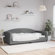 vidaXL Cadru de pat, gri închis, 100 x 200 cm, material textil