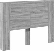 vidaXL Tăblie cap Gri Sonoma 140 x 16,5 x 103,5 cm Lemn compozit