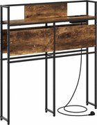 vidaXL Tăblie de depozitare cu raft Stejar afumat 75 cm Lemn compozit