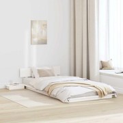 vidaXL Cadru de pat Alb 100 x 200 cm lemn