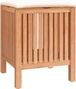 vidaXL Taburet de baie, 40,5x40x52 cm, lemn masiv de nuc