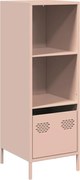 vidaXL Dulap înalt, roz, 35x39x103,5 cm, oțel