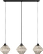 Eglo 44001 - Lustru suspendat cu cablu MIDSUMER, 3xE27/40W/230V, crem