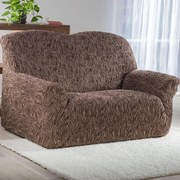 Huse care se întind foarte bine 3D FUSTA maro fotoliu dublu (l. 140 - 180 cm)