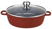 Cratiță din aluminiu cu capac 28x7.5 cm, 4.1L – Cooking by Heinner, Colecția Calabria HR-JLG-J28JCR, potrivită pentru plite și inducție