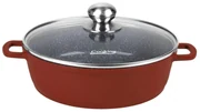 Cratiță din aluminiu cu capac 28x7.5 cm, 4.1L – Cooking by Heinner, Colecția Calabria HR-JLG-J28JCR, potrivită pentru plite și inducție